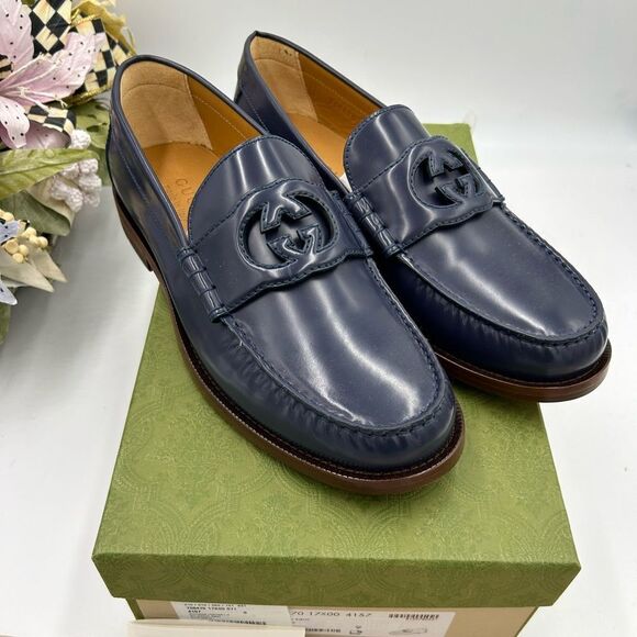 Gucci Other - Men’s Gucci cut out GG loafers size 9 made in Italy cobbler soles